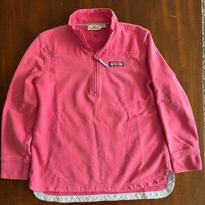 Vineyard Vines Pink 1/4 Zip Pullover Sweater